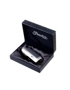 Зажигалка сигарная Passatore с пробойником, двойное пламя, оружейная сталь 234-503