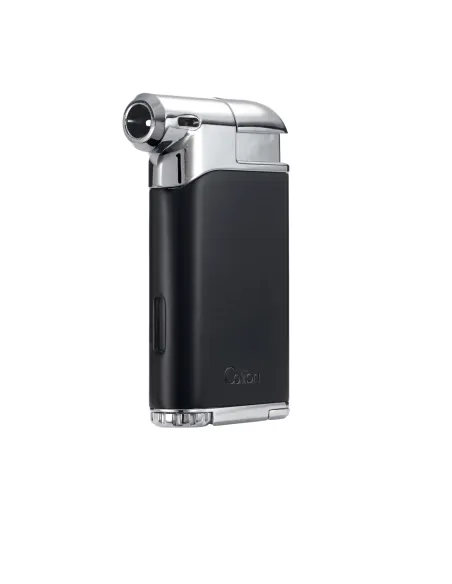Зажигалка трубочная Colibri Pacific с тампером, матовый черный-хром LI400C5