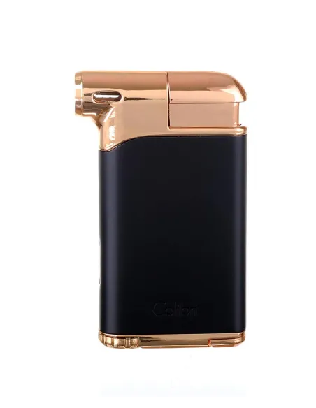 Зажигалка трубочная Colibri Pacific с тампером, черный-красное золото LI400C9
