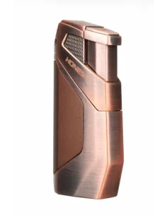 Зажигалка сигарная Honest, двойное пламя, с пробойником, бронза