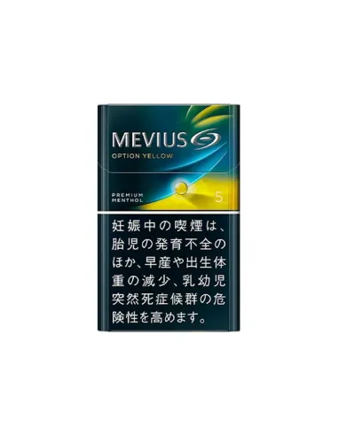 MEVIUS PREMIUM MENTHOL OPTION YELLOW 5 японские (блок)