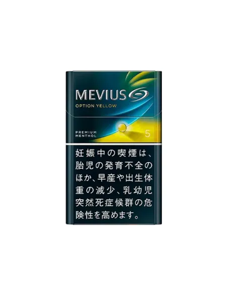 MEVIUS PREMIUM MENTHOL OPTION YELLOW 5 японские (блок)