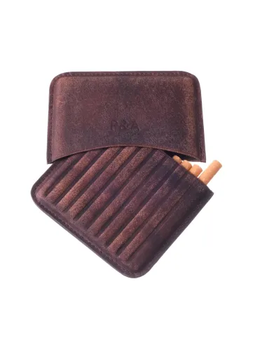 Сигаретница P&A на 10 штук, натуральная буйволиная кожа - купить в интернет-магазине Havana Smoke