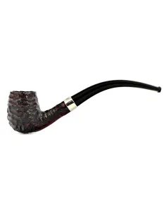 трубка Peterson Junior Rustic - Nickel Mounted Bent Billiard (без фильтра)