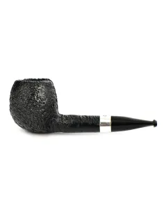 трубка Peterson Junior SandBlast - Silver Mounted Short Apple (без фильтра)