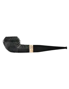 трубка Peterson Junior SandBlast - Silver Mounted Straight Buldog (без фильтра)