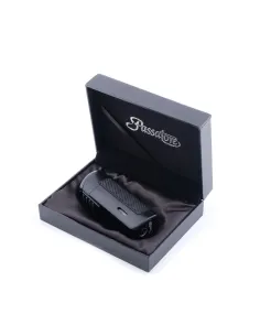 Зажигалка сигарная Passatore с пробойником, двойное пламя, черная
