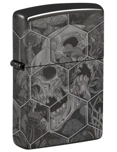 Зажигалка Zippo 46425 - Mushroom Skulls - High Polish Black
