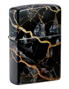 Зажигалка Zippo 46255 - Fusion Marble - 540 Tumbled Chrome