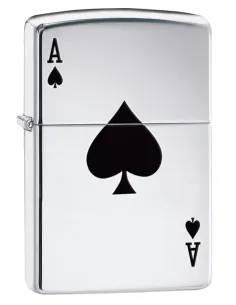 Зажигалка Zippo 24011 - Ace - High polish Chrome