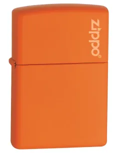 Зажигалка Zippo 231 ZL - Orange Matte Zippo Logo