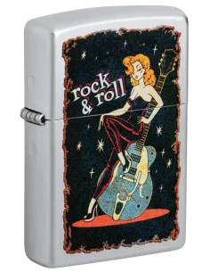 Зажигалка Zippo 48930 - Cool Chick - Satin Chrome