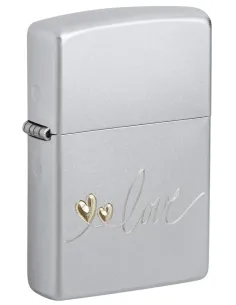 Зажигалка Zippo 48725 - Love Design - Satin Chrome™