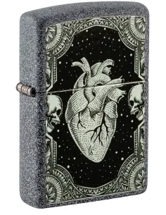 Зажигалка Zippo 48720 - Heart Design - Iron Stone™