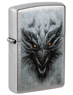 Зажигалка Zippo 48732 - Dragon Design - Linen Weave