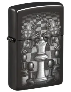 Зажигалка Zippo 48762 - Chess Design - High Polish Black