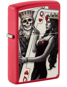 Зажигалка Zippo 48624 - Skull King Queen Beauty
