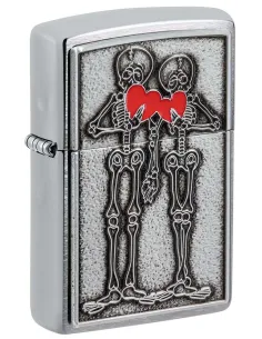Зажигалка Zippo 48688 - Couple Love - Brushed Chrome
