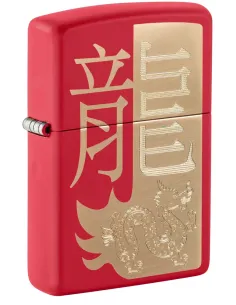 Зажигалка Zippo 48769 - Year of the Dragon - Red Matte