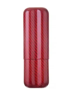 Чехол Lubinski на 2 сигары, красный карбон