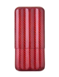 Чехол Lubinski на 3 сигары, красный карбон