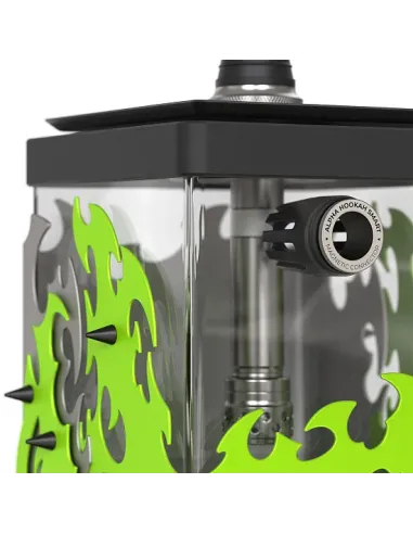 ALPHA HOOKAH - SMART EXZO TRIBAL LIME (ШАХТА,КОЛБА,БЛЮДЦЕ,ШЛАНГ,МУНДШТУК,УПЛОТНИТЕЛИ,ПОДСВЕТКА)