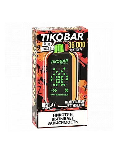 Tikobar Big Boss  36.000 затяжек - Апельсин  Манго  Арбуз (1 шт.)