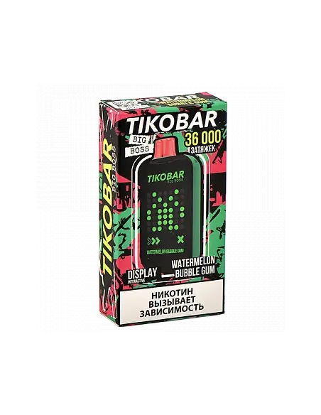 Tikobar Big Boss  36.000 затяжек - Арбузная жвачка (1 шт.)