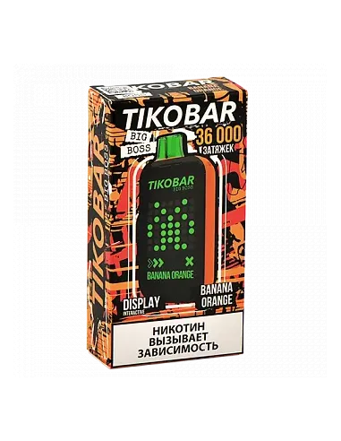 Tikobar Big Boss  36.000 затяжек - Банан  Апельсин (1 шт.)