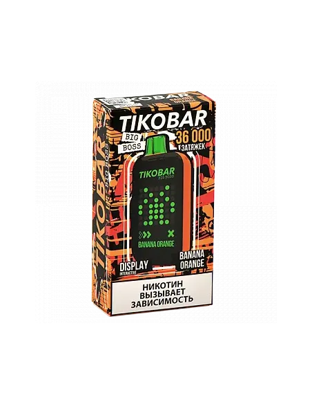Tikobar Big Boss  36.000 затяжек - Банан  Апельсин (1 шт.)