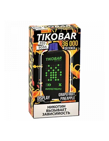 Tikobar Big Boss  36.000 затяжек - Грейпфрут  Ананас (1 шт.)