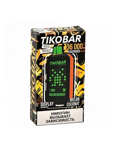 Tikobar Big Boss  36.000 затяжек - Дыня  Кокос (1 шт.)
