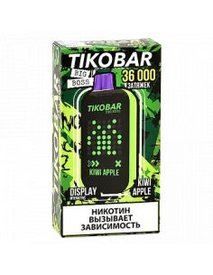Tikobar Big Boss  36.000 затяжек - Киви  Яблоко (1 шт.)