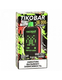 Tikobar Big Boss  36.000 затяжек - Кислая вишнёвая шипучка (1 шт.)