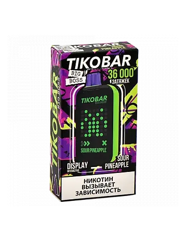 Tikobar Big Boss  36.000 затяжек - Кислый ананас (1 шт.)