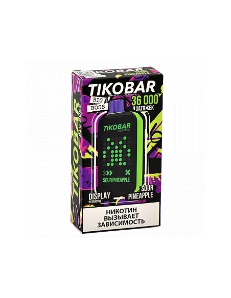 Tikobar Big Boss  36.000 затяжек - Кислый ананас (1 шт.)