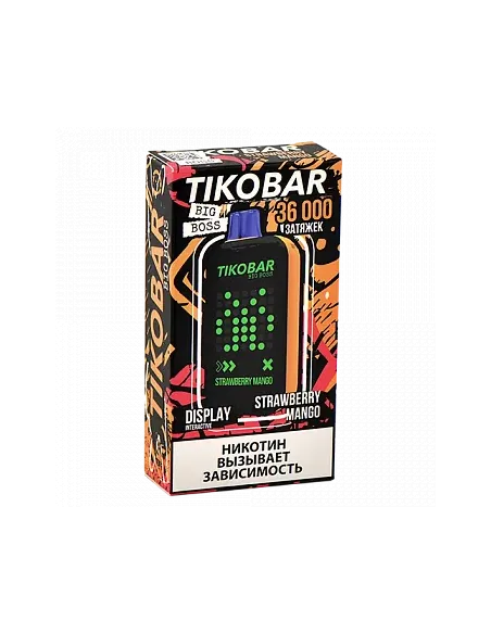 Tikobar Big Boss  36.000 затяжек - Клубника Манго (1 шт.)
