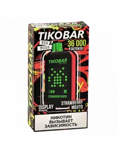 Tikobar Big Boss  36.000 затяжек - Клубничный мохито (1 шт.)