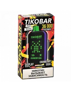 Tikobar Big Boss  36.000 затяжек - Клюквенная содовая (1 шт.)