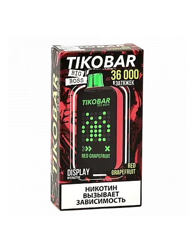 Tikobar Big Boss  36.000 затяжек - Красный грейпфрут (1 шт.)