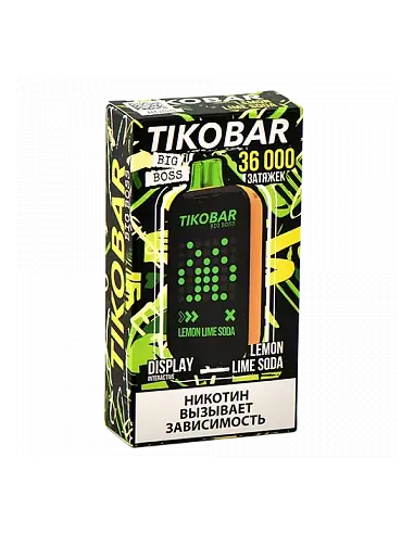 Tikobar Big Boss  36.000 затяжек - Лимон  Лайм  Содовая (1 шт.)