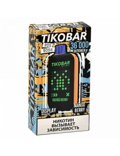 Tikobar Big Boss  36.000 затяжек - Манго  Ягоды (1 шт.)