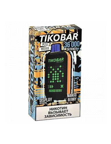 Tikobar Big Boss  36.000 затяжек - Манго  Ягоды (1 шт.)