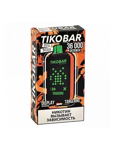 Tikobar Big Boss  36.000 затяжек - Мандарин (1 шт.)