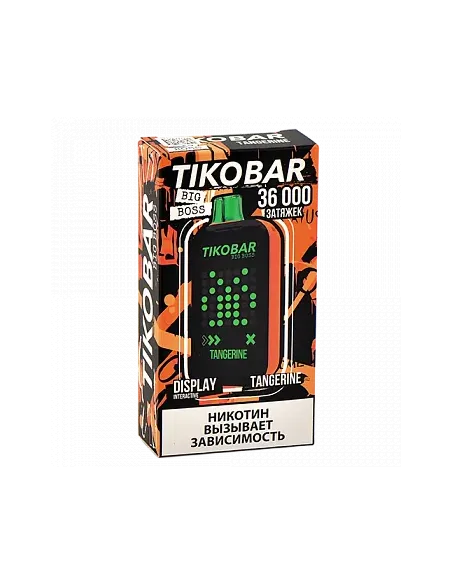 Tikobar Big Boss  36.000 затяжек - Мандарин (1 шт.)