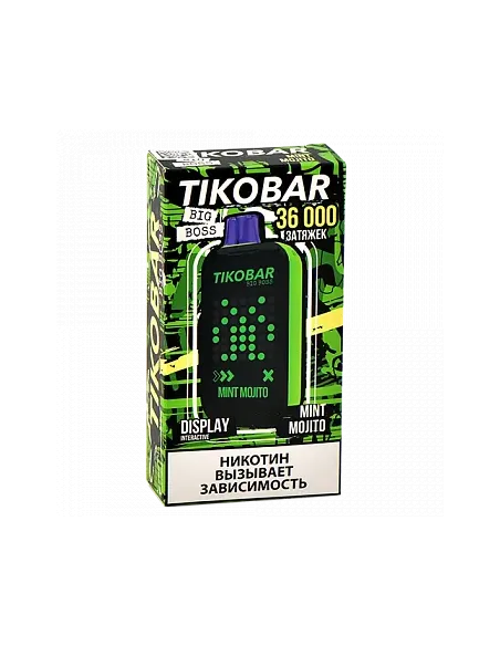 Tikobar Big Boss  36.000 затяжек - Мятный мохито (1 шт.)