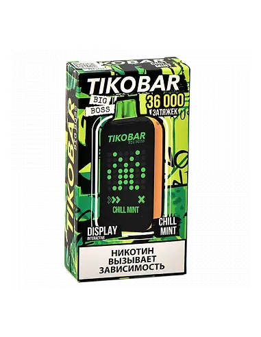 Tikobar Big Boss  36.000 затяжек - Охлаждающая мята (1 шт.)