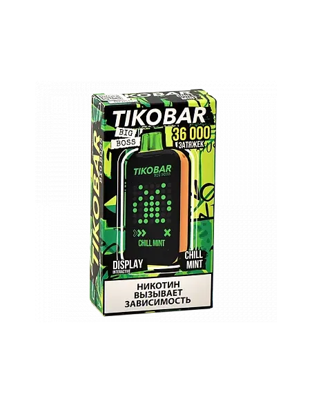 Tikobar Big Boss  36.000 затяжек - Охлаждающая мята (1 шт.)