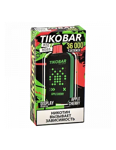 Tikobar Big Boss  36.000 затяжек - Яблоко  Вишня (1 шт.)