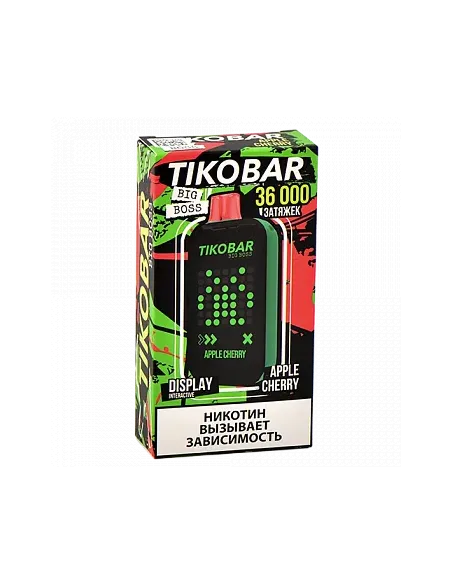 Tikobar Big Boss  36.000 затяжек - Яблоко  Вишня (1 шт.)